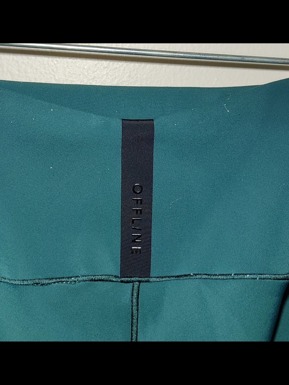 OFFLINE by Aerie Womens XS High Waisted Leggings Teal Green Blue Yoga Pants 7/8 - Picture 3 of 4